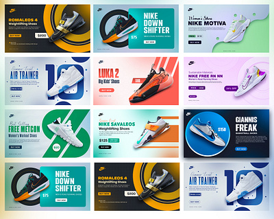 Nike Shoes׀ Web Banner ׀ Social Media Post ׀ Ads banner graphic design poster design