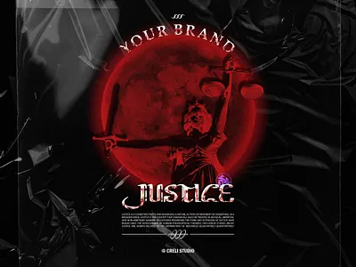 Streetwear Design - Justice artwork