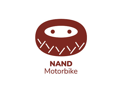 NAND Motorbike branding graphic design logo