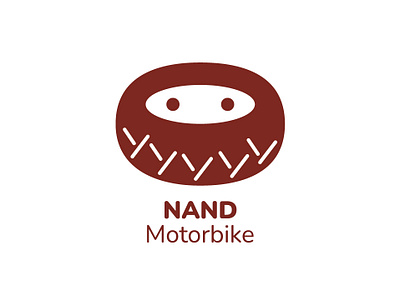 NAND Motorbike branding graphic design logo