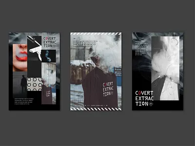 Covert Extraction // Poster Series art director branding cannabis cannabis branding cannabis design cannabis poster collateral design design inspo freelance freelance designer merch poster poster design swag