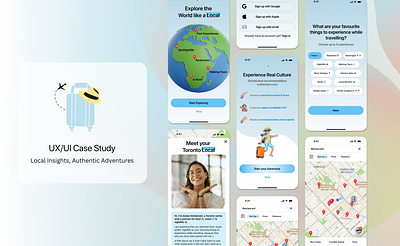 Local Case Study App UI case study design figma mobile mobile app travel travel app ux design uxui