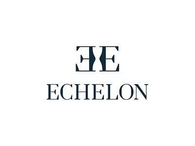 Echelon brand branding business clock designer logo luxury modern monogram negativespace premium simple time watch
