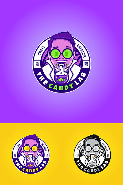 Cute Logo for Candy Lab branding logo