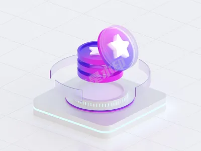 收益盈利营收 3d animation ui
