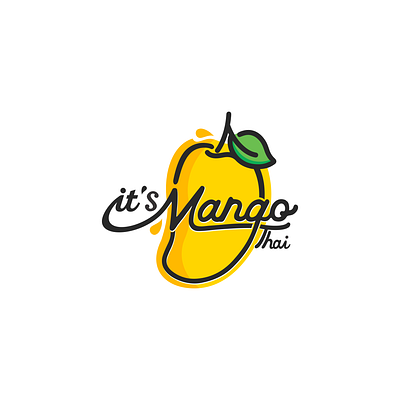 Clean Logo For it's Mango Thai branding logo