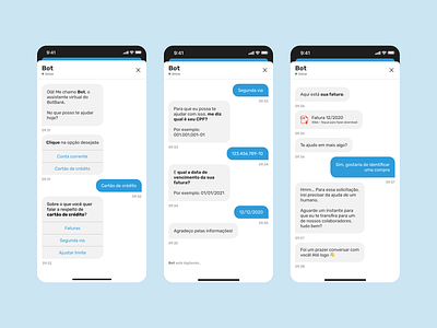 Chatbot — Bank Customer Service bank chat chatbot design ui