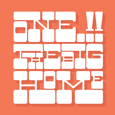 One The Big Home🏠 branding font graphic design logo