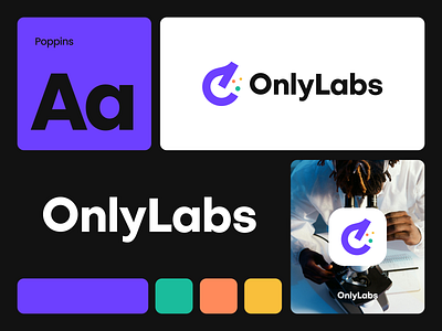 OnlyLabs app branding combination design dualmeaning graphic design labs logo logodesign logomark ui ux visualdesign