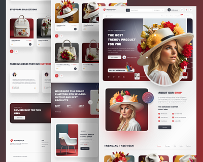 e-commerce landing page UI UX design 3d branding design figma frontend design graphic design illustration landing page logo motion graphics ui vector