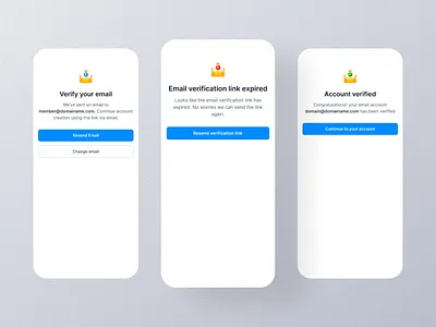 Email verification user flow email verification mobile app ui user flow verify email