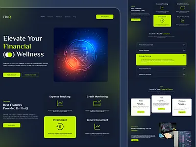 Finance Landing Page budgeting emperor emperorbrains finance financialadvisor financialfreedom financialgoals financialplanning financialsuccess investing investmentstrategies investsmart moneymanagement moneymatters personalfinance ui uiux ux wealthbuilding wealthmanagement