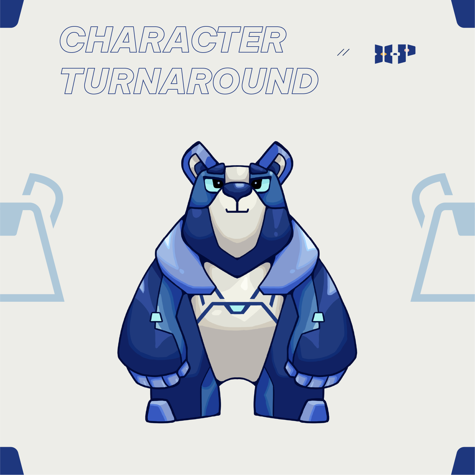 Biz Bear bear character illustrator mascot