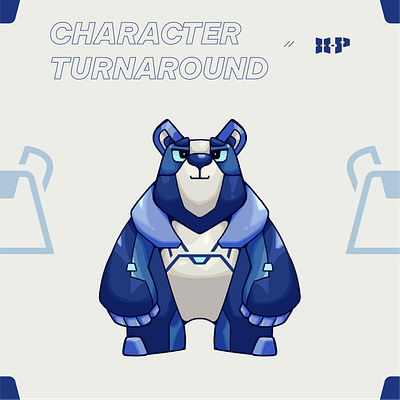 Biz Bear bear character illustrator mascot