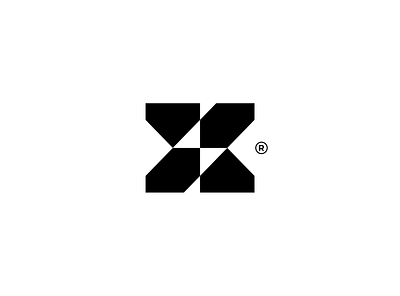Letter X + Home Logo Combination design graphic design icon initials logo logo monogram logo