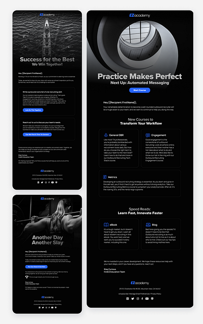 EZ Academy | Email Layout branding email email design graphic design