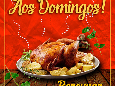 Anúncio Frango Assado ad design food graphic design