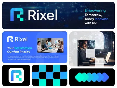 Logo, Logo Design, Technology agency logo ai app icon app logo futuristic gradient logo logo logo design logo designer logo ideas logo mark modern logo pixel logo r logo saas logo software startup logo tech technology logo trendy logo