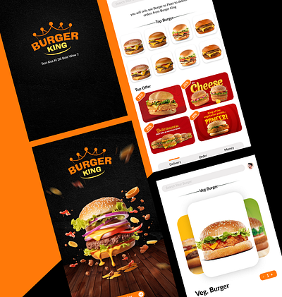 Food Application UI/UX Design Template app design app template application application design design figma foo app template ui uiux design ux xd