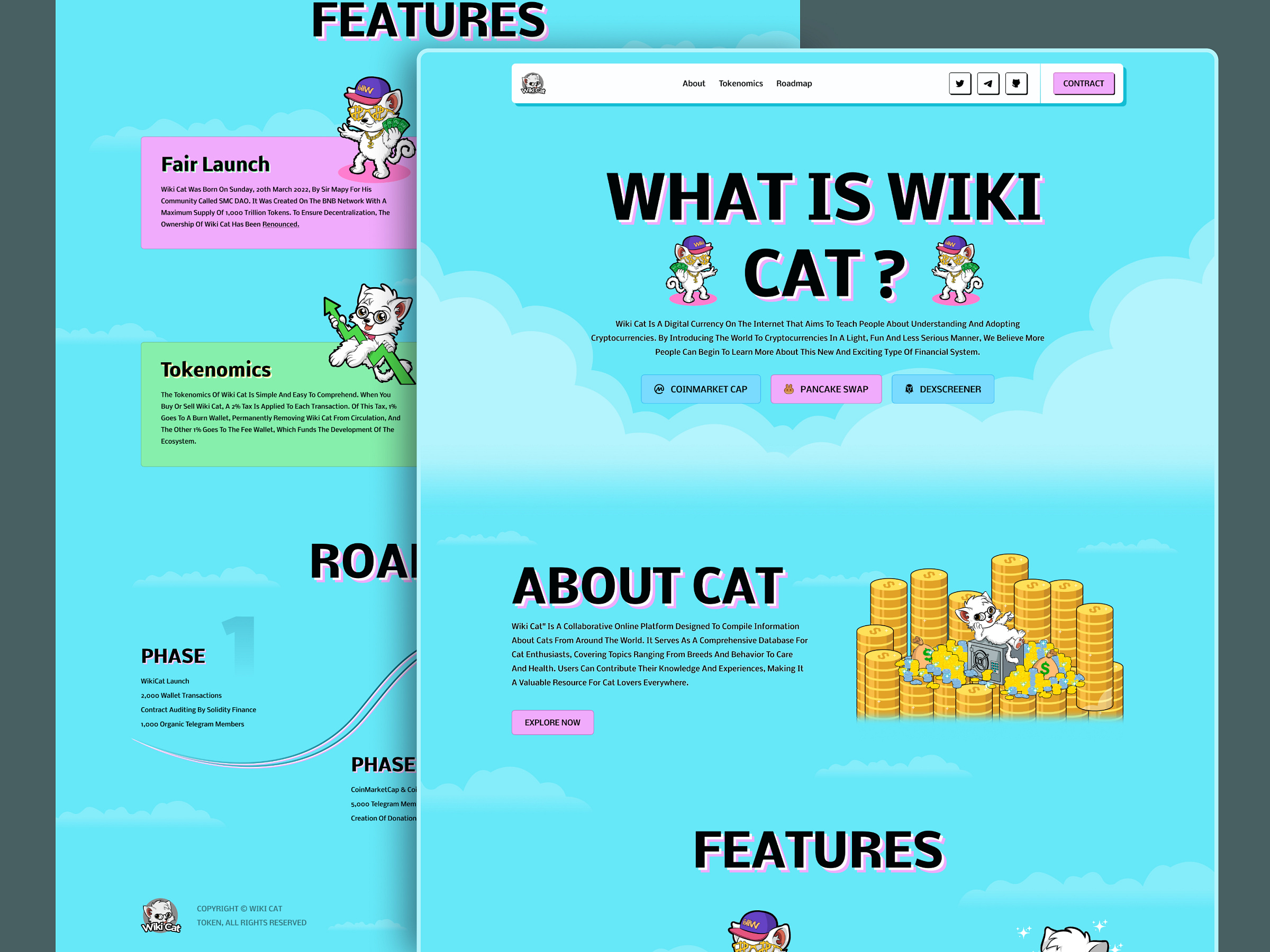 WikiCat - Meme Coin Landing Page. by Sheikh Shovon on Dribbble