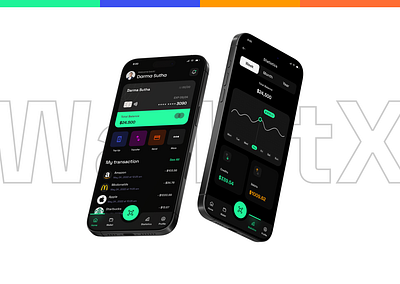Wallet X - App design banking app finance app fintech app mobile app payment app ui ux wallet