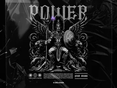 Streetwear Design - Power artwork