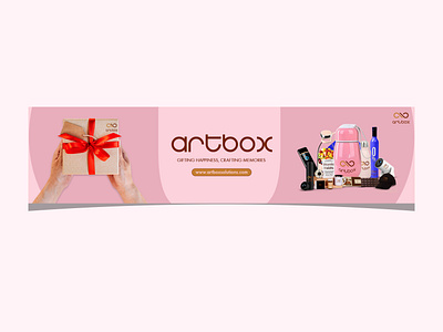 "ARTBOX" BRAND COVER DESIGN FOR LINKEDIN & FACEBOOK banner banner design brand brand identity branding cover design design facebook banner gifting company graphic design linkedin banner visual identity