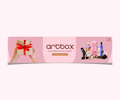 "ARTBOX" BRAND COVER DESIGN FOR LINKEDIN & FACEBOOK banner banner design brand brand identity branding cover design design facebook banner gifting company graphic design linkedin banner visual identity