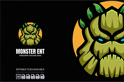 Monster Ent Illustration Logo Design 3d branding colorful design ent graphic design illustration logo