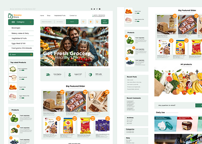 Grocery Store Website ui