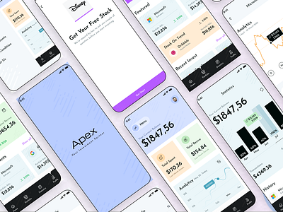 Apex - Investment App app design bank business digital banking finance investment app mobile app money uiux user interface
