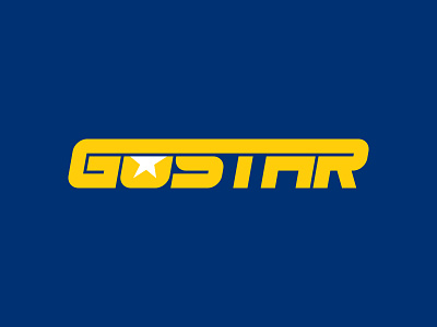 GOSTAR Wordmark bold brand brand identity design energy entertainment excitement identity lettermark logo media movement star symbol visual identity wordmark