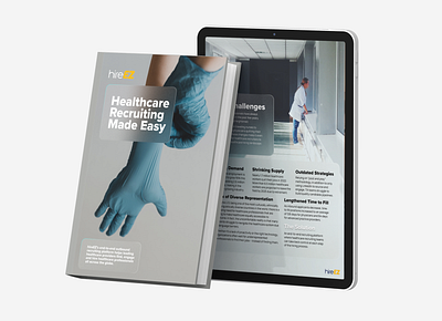 Healthcare Recruiting Made Easy | eBook branding ebook editorial graphic design