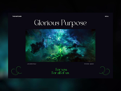 Glorious Purpose - 03 (Visual Exploration) art direction concept design digital digital design editorial graphic design grid interface layout typography ui ux visual design web web design website