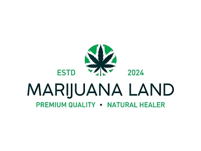 Marijuana Land brand designer branding cannabis cannabis logo cbd cbd logo graphic design graphic designer hemp hemp oil logo logo designer logo ideas logo maker logo type logos marijuana marijuana logo