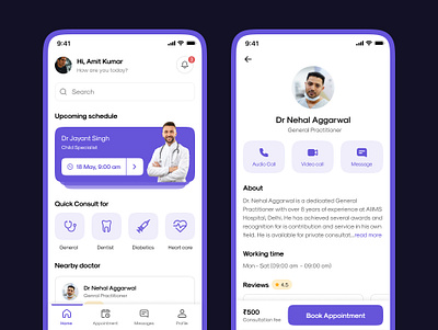 Medical healthcare app app design branding graphic medical ui uiux design
