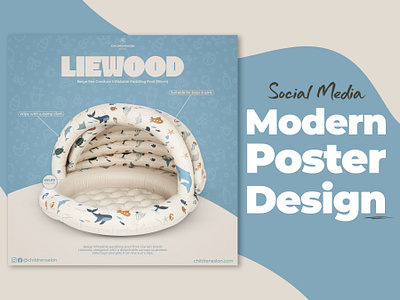 Social Media Modern Poster Design For Liewood! adobe photoshop ads poster desgin branding design graphic design logo product social media ui
