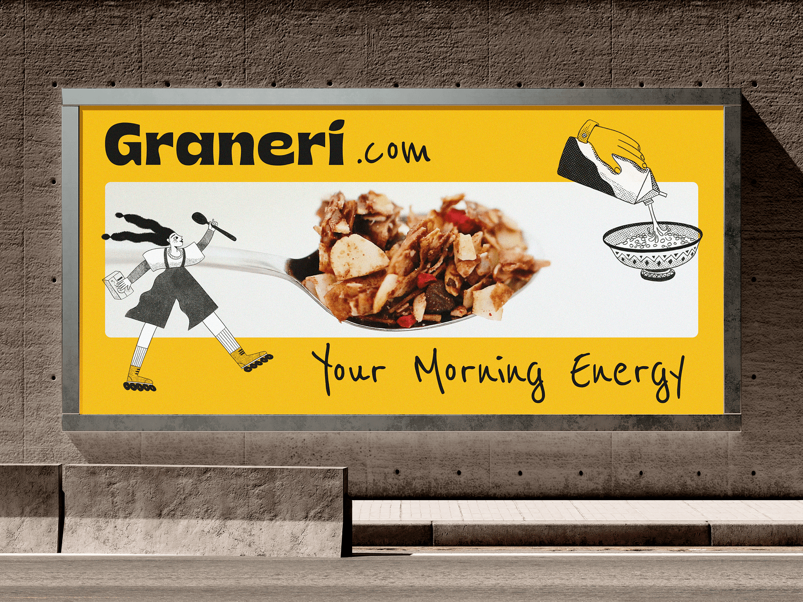 Granola Brand Billboard Design by tubik.arts on Dribbble