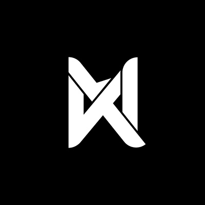 KM branding design flat graphic design logo minimal vector