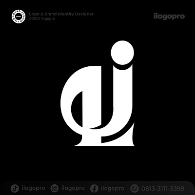 JL branding design flat graphic design logo minimal vector