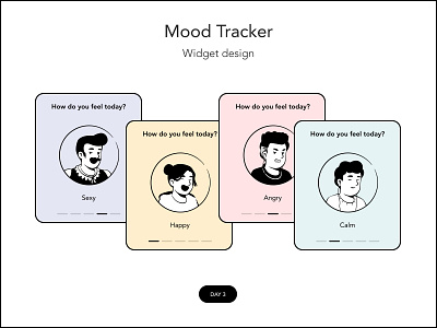 Widget Design Challenge | Mood tracker apple appledesign applewatch challenge color dailyui design designer figma ios mood moodtracker tracker ui ux watch watchdesign watchos widget widgetdesign