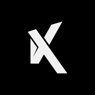 KX branding design flat graphic design kx logo minimal vector