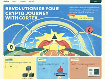 Cortex - Revolutionize Your Crypto Journey with Cortex blockchain capital clean crypto crypto investment crypto website defi finance fintech investment landing page stake token web design website