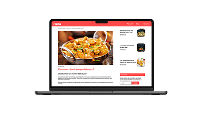 Article de blog - Daily UI #2 blog cooking design ui uiux ux