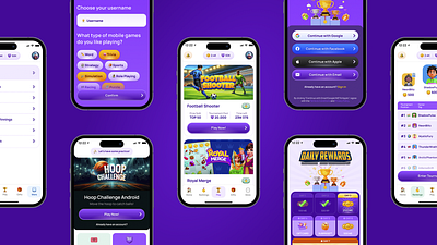 Introducing Mobile Esports: A New Project Launch daily rewards esports platform finance game interface gamification gaming app leaderboard mobile app design play and earn product design profile redeem rewards tournaments ui ux design user interface winning