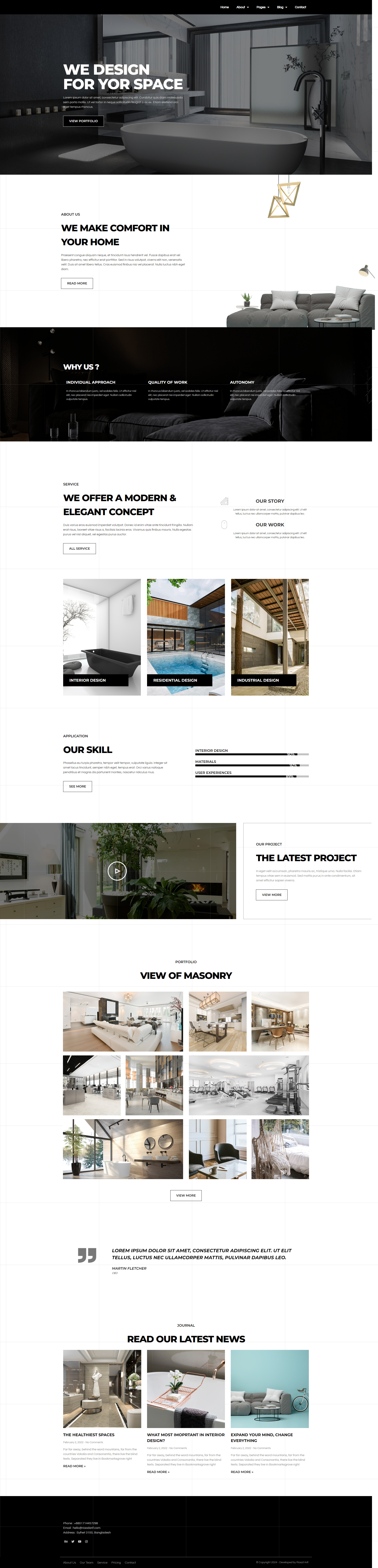 Interior Design Website Design | WordPress Website architect design website architect website design architect websites architects website architects websites best architect website best architect websites building website construction website design engineering website industrial website landing page riaad arif ui website architect website design for architects wordpress wordpress landing wordpress website