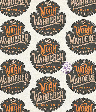 The Worn Wanderer Custom Leather branding company brand logo company branding company logo design graphic design illustration logo typeface ui