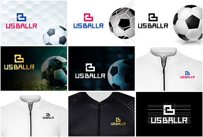 Us Ballr Logo & Brand Identity Design for a Football Club animation branding graphic design logo logo design