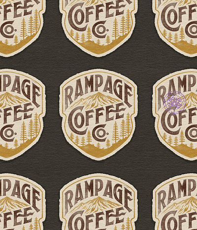 Rampage Coffee Co. branding company brand logo company branding company logo design graphic design illustration logo typeface ui