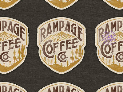 Rampage Coffee Co. branding company brand logo company branding company logo design graphic design illustration logo typeface ui